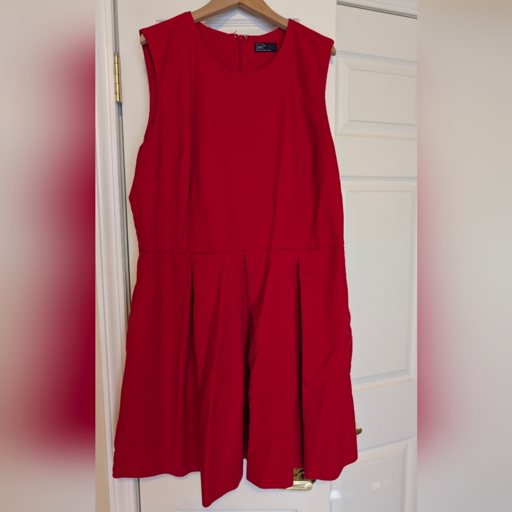 GAP Red Sleeveless Dress